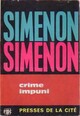  Achetez le livre d'occasion Crime impuni de Georges Simenon sur Livrenpoche.com 