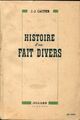  Achetez le livre d'occasion Histoire d'un fait divers de Jean-Jacques Gautier sur Livrenpoche.com 