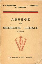 Achetez le livre d'occasion Abrégé de médecine légale sur Livrenpoche.com 