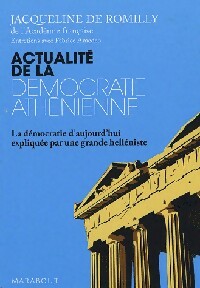  Achetez le livre d'occasion Actualité de la démocratie athénienne de Fabrice De Romilly sur Livrenpoche.com 