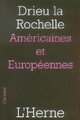  Achetez le livre d'occasion Américaines et Européennes de la Rochelle Pierre Drieu sur Livrenpoche.com 