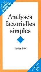  Achetez le livre d'occasion Analyses factorielles simples sur Livrenpoche.com 