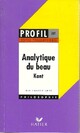  Achetez le livre d'occasion Analytique du beau de Emmanuel Kant sur Livrenpoche.com 