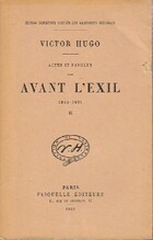  Achetez le livre d'occasion Avant l'exil (1849-1851) Tome II sur Livrenpoche.com 