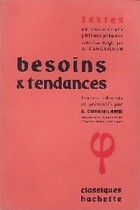 Achetez le livre d'occasion Besoins et tendances sur Livrenpoche.com 