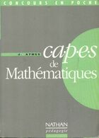  Achetez le livre d'occasion C.A.P.E.S de mathématiques sur Livrenpoche.com 