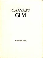  Achetez le livre d'occasion Cahiers GLM automne 1954 sur Livrenpoche.com 