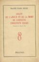  Achetez le livre d'occasion Chant de l'amour et de la mort du cornette Christoph Rilke de Rainer Maria Rilke sur Livrenpoche.com 