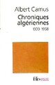  Achetez le livre d'occasion Chroniques algériennes de Albert Camus sur Livrenpoche.com 