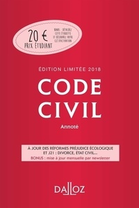  Achetez le livre d'occasion Code civil 2018 de Collectif sur Livrenpoche.com 