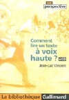  Achetez le livre d'occasion Comment lire un texte à voix haute sur Livrenpoche.com 