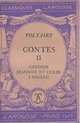  Achetez le livre d'occasion Contes Tome II : Candide / Jeannot et Colin / L'ingénu (extraits) de Voltaire sur Livrenpoche.com 