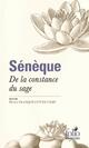  Achetez le livre d'occasion De la constance du sage / De la tranquilité de l'âme de Sénèque sur Livrenpoche.com 