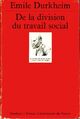  Achetez le livre d'occasion De la division du travail social de Emile Durkheim sur Livrenpoche.com 