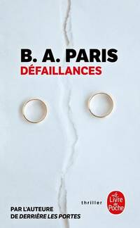  Achetez le livre d'occasion Défaillances de B.A. Paris sur Livrenpoche.com 