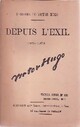  Achetez le livre d'occasion Depuis l'exil Tome VII : 1876-1878 de Victor Hugo sur Livrenpoche.com 