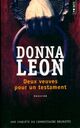  Achetez le livre d'occasion Deux veuves pour un testament de Donna Leon sur Livrenpoche.com 