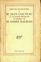  Achetez le livre d'occasion Discours de réception de m. Jean Cocteau et réponse de m. André Maurois de Jean Cocteau sur Livrenpoche.com 
