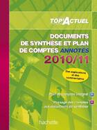  Achetez le livre d'occasion Documents de synthèse et plan des comptes annotés 2010-2011 sur Livrenpoche.com 