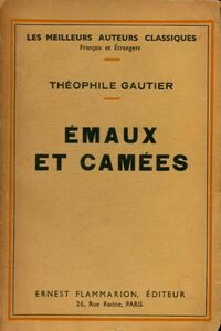  Achetez le livre d'occasion Emaux et camées de Théophile Gautier sur Livrenpoche.com 