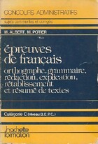  Achetez le livre d'occasion Epreuves de français Catégorie C sur Livrenpoche.com 