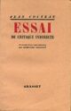  Achetez le livre d'occasion Essai de critique indirecte de Jean Cocteau sur Livrenpoche.com 