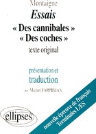  Achetez le livre d'occasion Etude sur les Essais : Des cannibales / Des coches de Montaigne sur Livrenpoche.com 