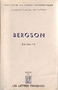  Achetez le livre d'occasion Extraits de Henri Bergson sur Livrenpoche.com 