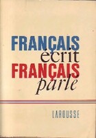  Achetez le livre d'occasion Français écrit, français parlé sur Livrenpoche.com 