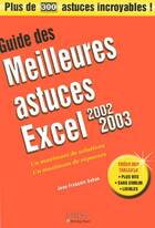  Achetez le livre d'occasion Guide des meilleures astuces Excel 2002-2003 sur Livrenpoche.com 
