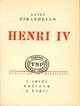  Achetez le livre d'occasion Henri IV de Luigi Pirandello sur Livrenpoche.com 