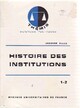  Achetez le livre d'occasion Histoire des institutions Tomes I et II : L'antiquité de Jacques Ellul sur Livrenpoche.com 