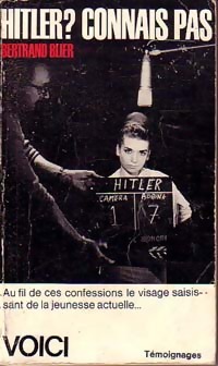  Achetez le livre d'occasion Hitler ? Connais pas de Bertrand Blier sur Livrenpoche.com 