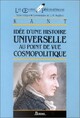  Achetez le livre d'occasion Idée d'une histoire universelle au point de vue cosmopolitique de Emmanuel Kant sur Livrenpoche.com 