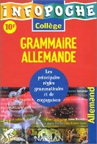  Achetez le livre d'occasion Infopoche Grammaire allemande sur Livrenpoche.com 