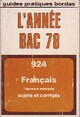  Achetez le livre d'occasion L'année Bac 1978 : Français de Didier Goupil sur Livrenpoche.com 