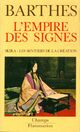  Achetez le livre d'occasion L'empire des signes de Roland Barthes sur Livrenpoche.com 