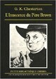  Achetez le livre d'occasion L'innocence du Père Brown de Gilbert Keith Chesterton sur Livrenpoche.com 