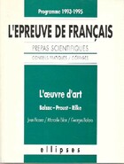  Achetez le livre d'occasion L'oeuvre d'art, français prépas scientifiques sur Livrenpoche.com 