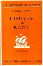  Achetez le livre d'occasion L'oeuvre de Kant Tome I sur Livrenpoche.com 
