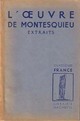  Achetez le livre d'occasion L'oeuvre de Montesquieu de Charles De Montesquieu sur Livrenpoche.com 