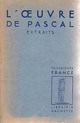  Achetez le livre d'occasion L'oeuvre de Pascal de Blaise Pascal sur Livrenpoche.com 