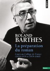  Achetez le livre d'occasion La Préparation du roman. Cours au Collège de France sur Livrenpoche.com 