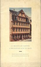  Achetez le livre d'occasion La maison de Goethe à Francfort-sur-le-Main sur Livrenpoche.com 