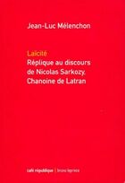  Achetez le livre d'occasion Laïcité. Réplique au discours de Nicolas Sarkozy, chanoine de Latran sur Livrenpoche.com 