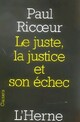  Achetez le livre d'occasion Le juste, la justice et son échec de Paul Ricoeur sur Livrenpoche.com 