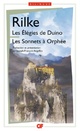  Achetez le livre d'occasion Les élégies de Duino / Les sonnets à Orphée de Rainer Maria Rilke sur Livrenpoche.com 