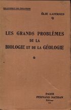  Achetez le livre d'occasion Les grands problèmes de la biologie et de la géologie sur Livrenpoche.com 
