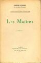  Achetez le livre d'occasion Les maîtres de Georges Duhamel sur Livrenpoche.com 