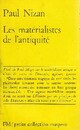  Achetez le livre d'occasion Les matérialistes de l'antiquité de Paul Nizan sur Livrenpoche.com 